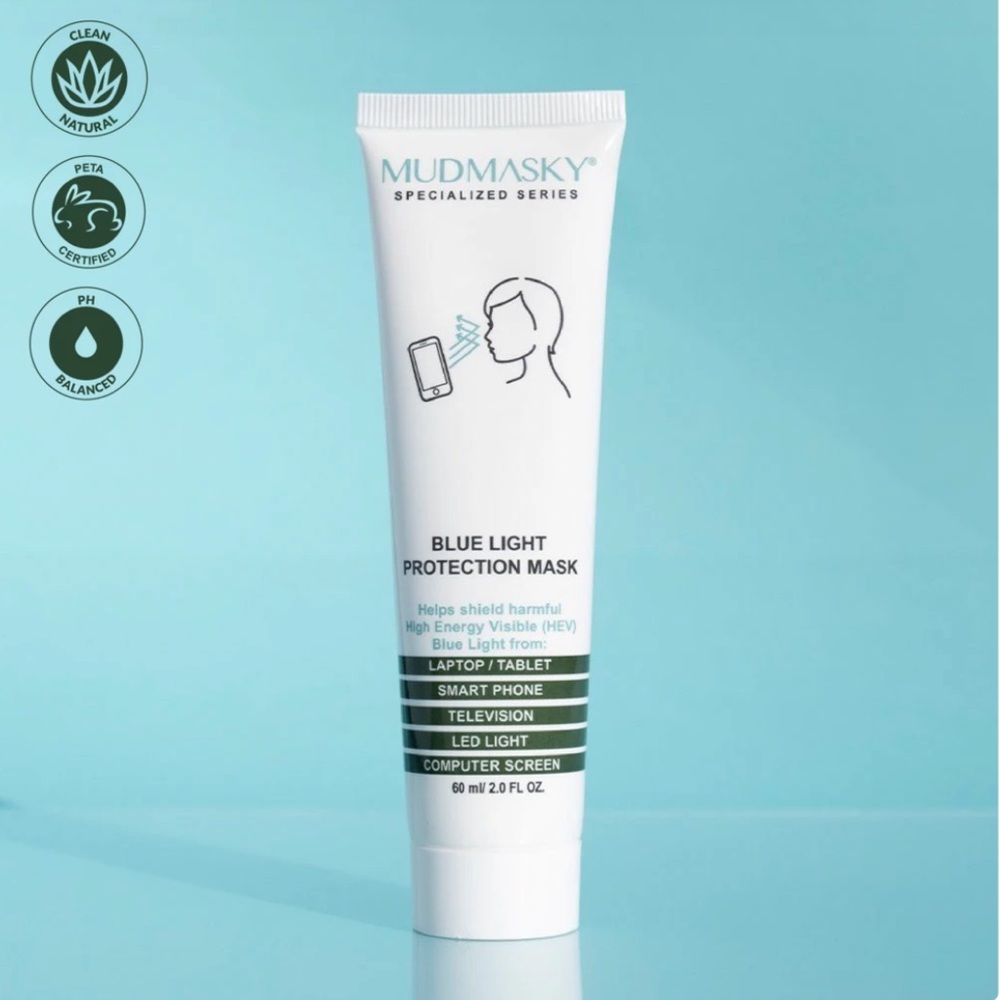 NWT MUDMASKY BLUE LIGHT PROTECTION MASK **SHIPPED WITHIN SAME DAY**